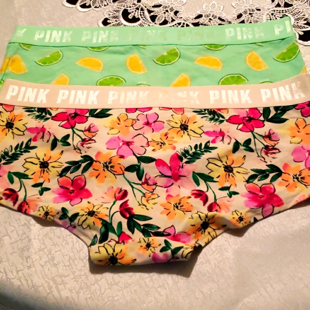 Pink Victoria secret woman panties